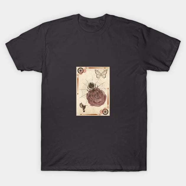 Steampunk Fantasy Poster T-Shirt by TorrGeni